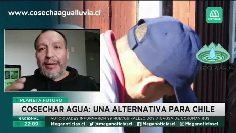 Cosecha Agua en Mega noticiero central - Una alternativa sustentable para Chile